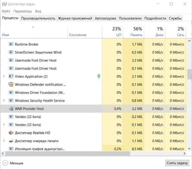 Что это за процесс wmi provider host грузит процессор windows 10 - windd.ru