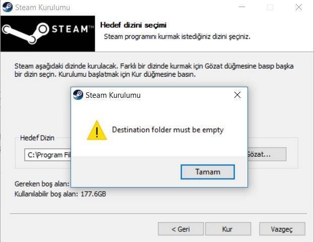 Ошибка «Destination folder must be empty» в Steam: с чем она связана и как её исправить