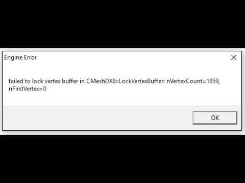 Failed to lock vertex buffer in cmeshdx8 lockvertexbuffer cs go что делать