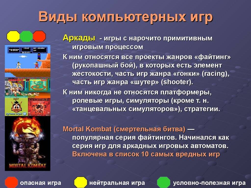 Плюсы и минусы компьютерных игр проект