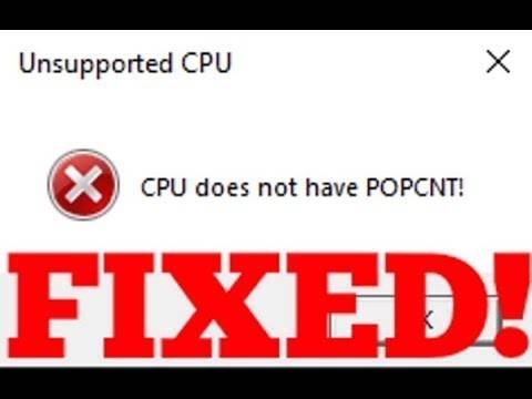Cpu does not have popcnt и ssse 3 в apex legends: что значит и как исправить