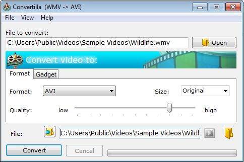 Как перевести видео формата wmv в avi