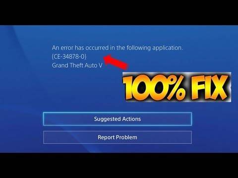 Ps4 error ce-34878-0 fix - 2020 solved [100% fixed] with video