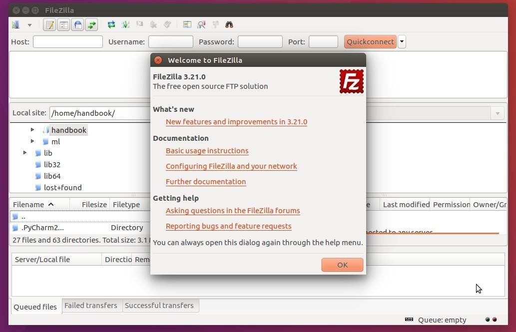 Как установить и настроить ftp-сервер на ubuntu