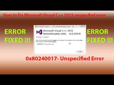 Ошибка 0x80240017 в windows 7 visual c++: способы устранения