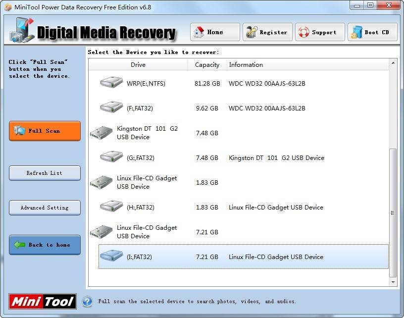 Восстановление флешки Raw. MINITOOL Power data Recovery. Программа для восстановления данных на флеш карте. Как форматировать Raw флешку.