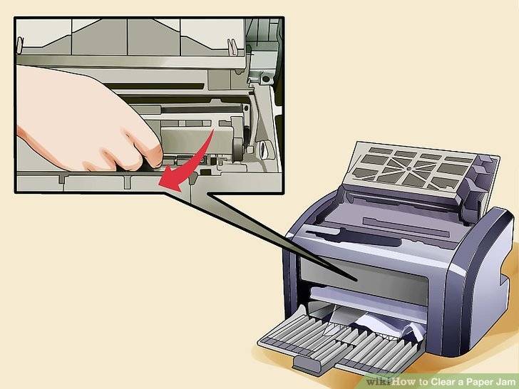 Как достать бумагу из принтера, если она застряла в нём