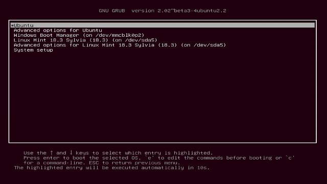 Среда linux: grub 2: исцеление системного загрузчика