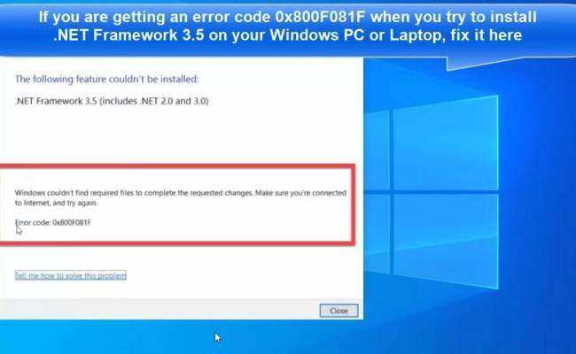 Как исправить ошибку языкового пакета windows 10 0x800f081e