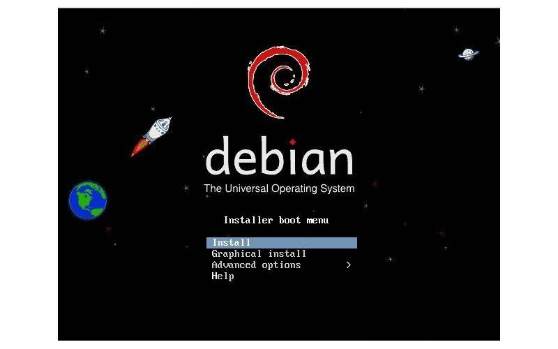 Установка Debian Linux с флешки
