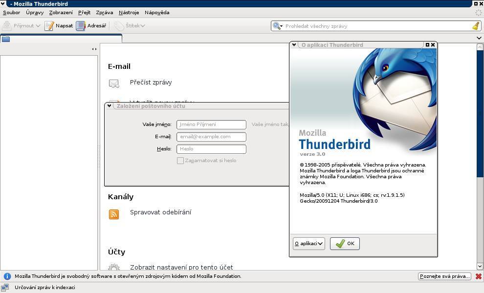 Отправка и получение сообщений в thunderbird