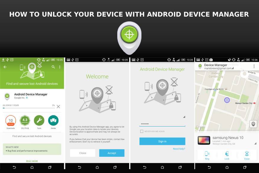 Как найти устройство android, заблокировать его или удалить с него данные - cправка - android