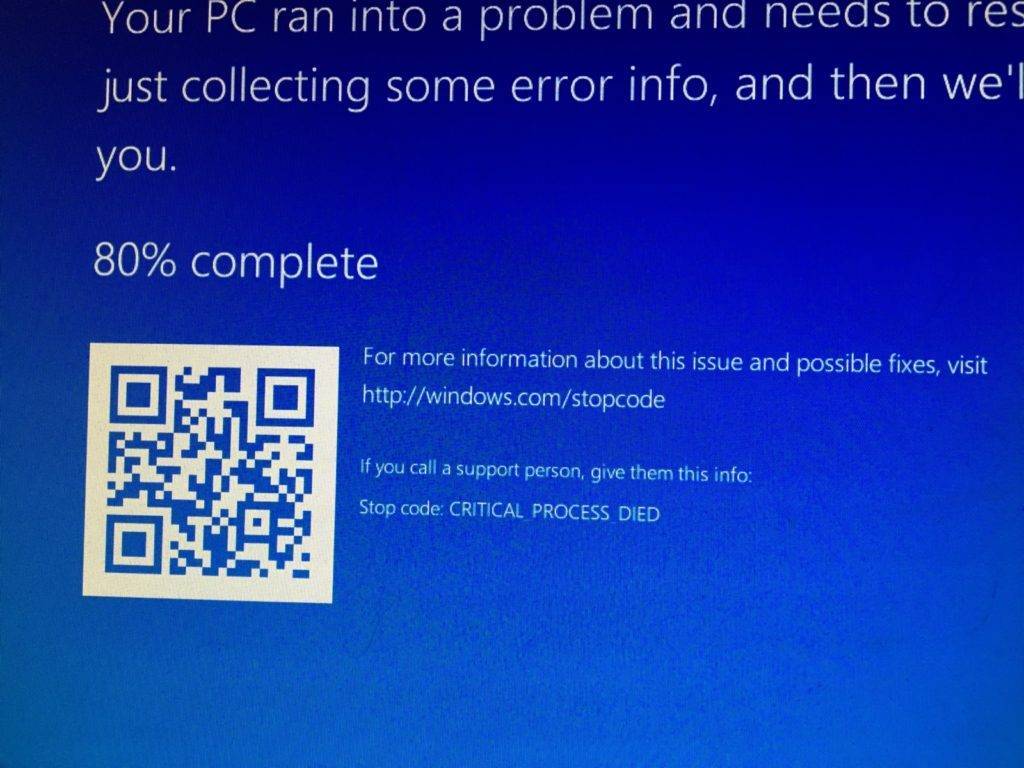 8 solutions to fix critical process died stop code in win10