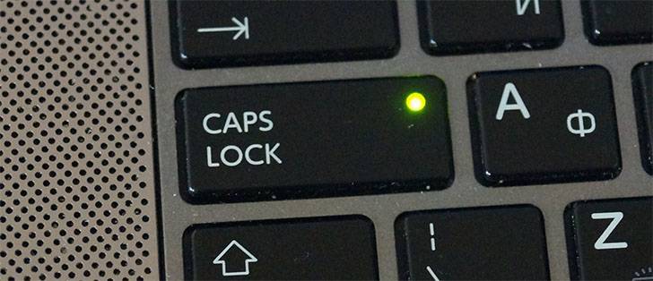 Функция клавиши caps lock