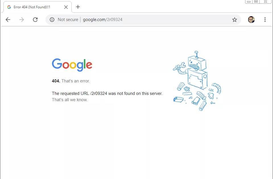 На что указывает ошибка 404 not found, и как её устранить