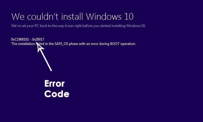 Устранение ошибки 0xc1900101 при обновлении windows