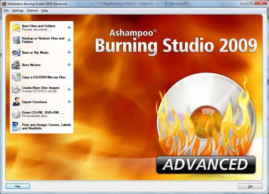 Пресс-центр - ashampoo burning studio 2018