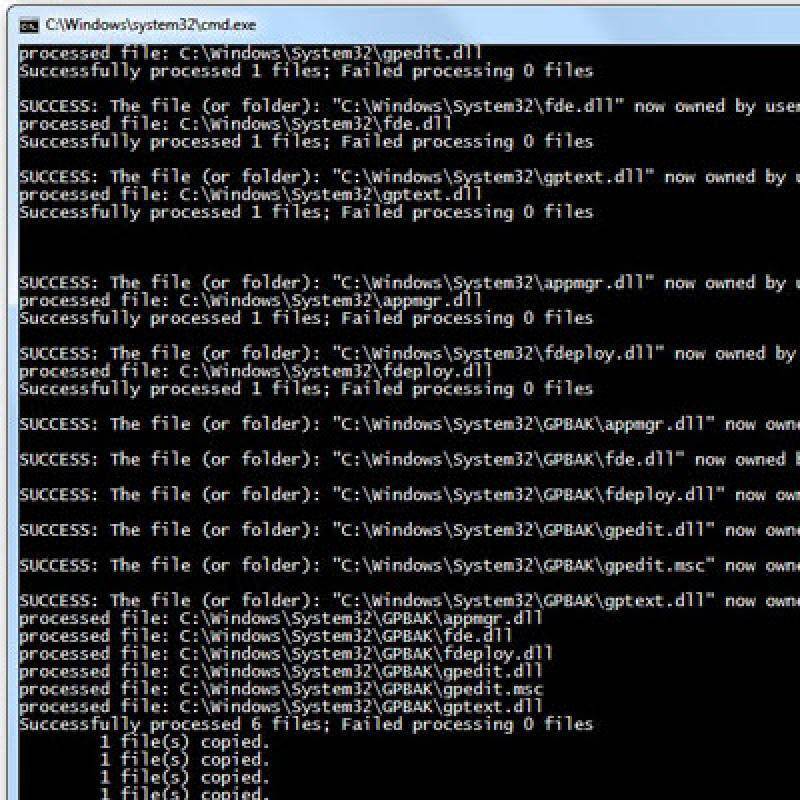 Устранение ошибки с gpedit.msc в windows xp и windows 10