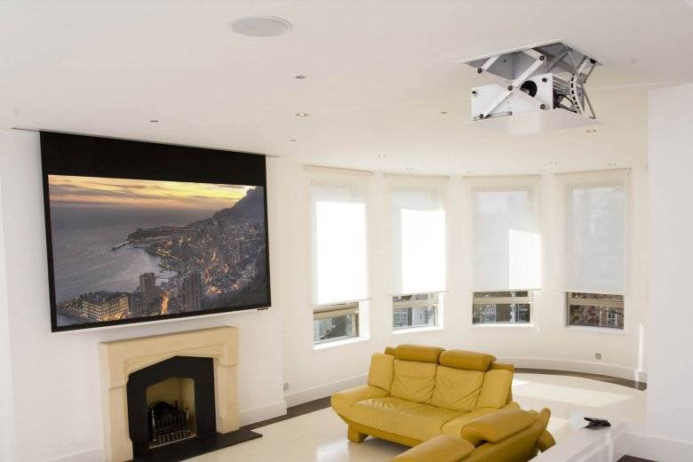 Как правильно установить проектор на потолок: выбор и монтаж кронштейна. крепления для проекторов и особенности их установки