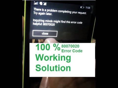 Код ошибки 805a8011 windows phone