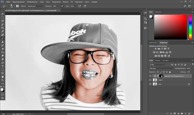 Превращение черно-белой фотографии в цветную онлайн