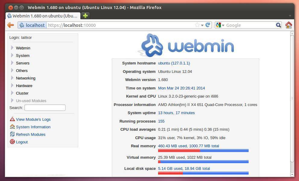 Создание web сервера на основе ubuntu