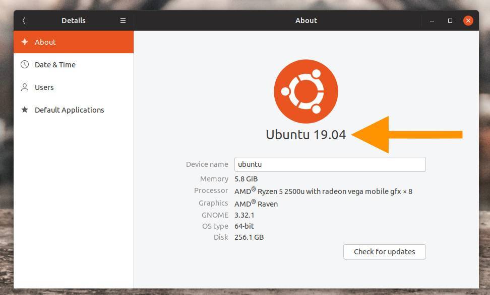 Как посмотреть версию системы и версию ядра linux ubuntu или linux mint