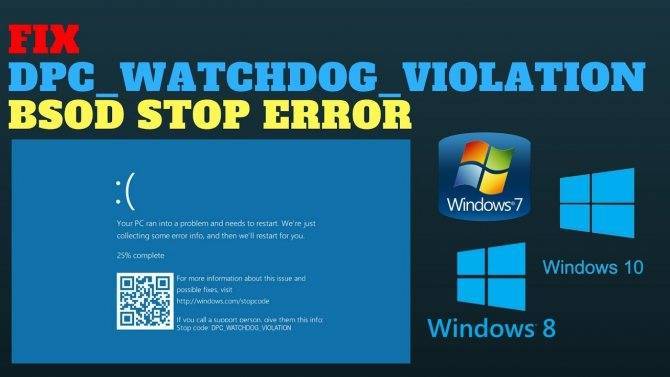 Dpc_watchdog_violation в windows: как исправить ошибку