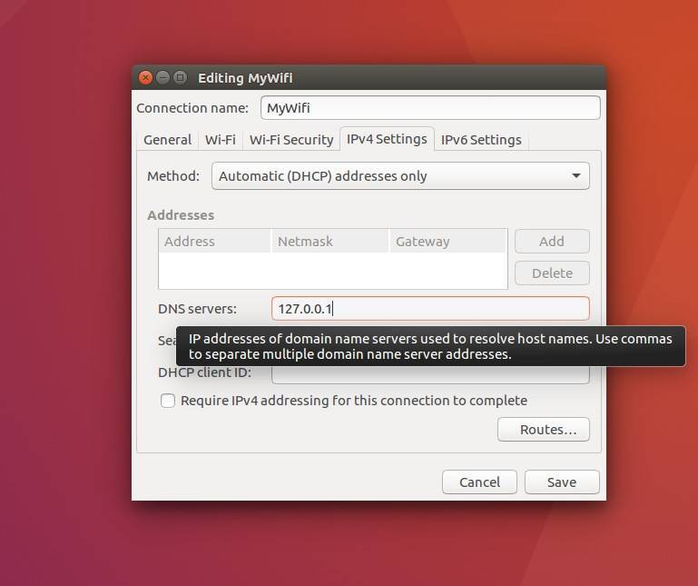 Установка и настройка DNS в Ubuntu