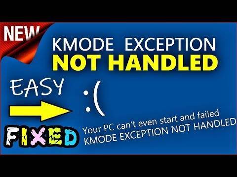 What is kmode exception not handled, and how do i fix it?