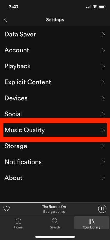 Spotify качество звука