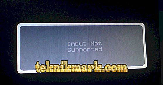 При запуске windows или игры выскакивает input not supported