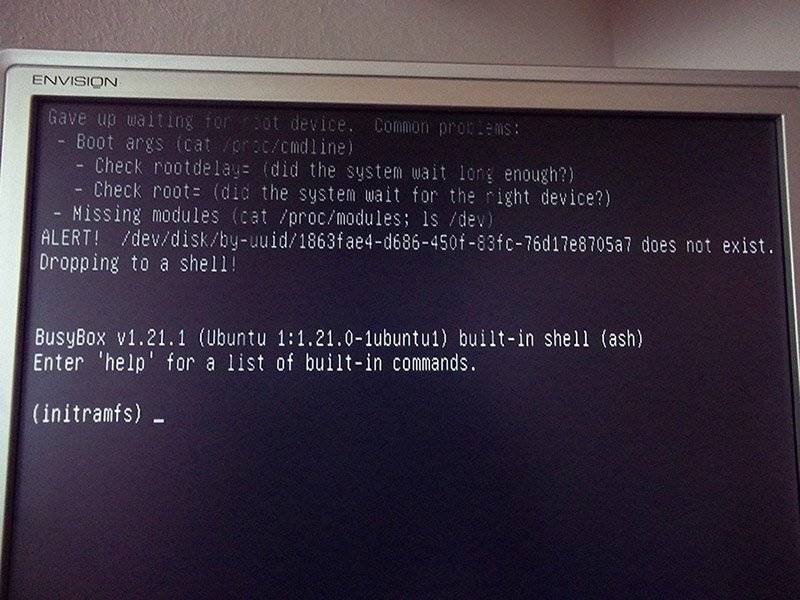 Что делать, если не запускается ubuntu