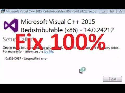 Как исправить ошибку 0x80070666 при установке microsoft visual c++ redistributable