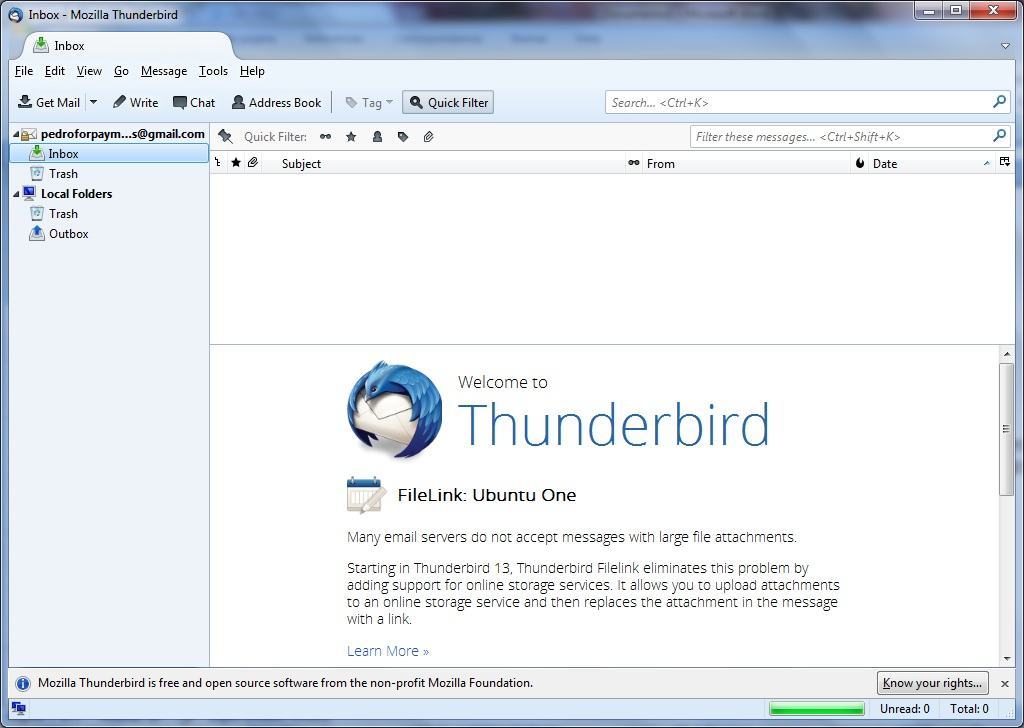 Переход на thunderbird с других почтовых клиентов | справка thunderbird