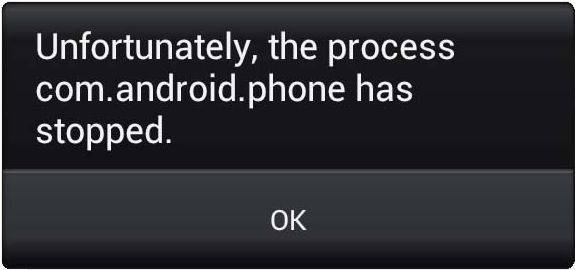 Как исправить «android.process.acore произошла ошибка»