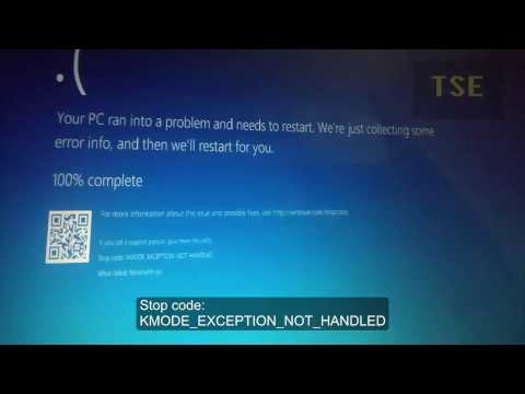 Как исправить ошибку kmode_exception_not_handled в windows