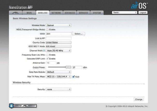Настройка ubiquiti nanostation m5 | it knowledge base