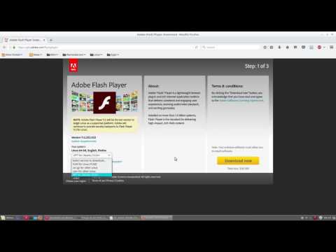 How to install adobe flash player using ubuntu linux terminal