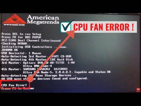 Cpu fan error press f1 | компьютер для чайников